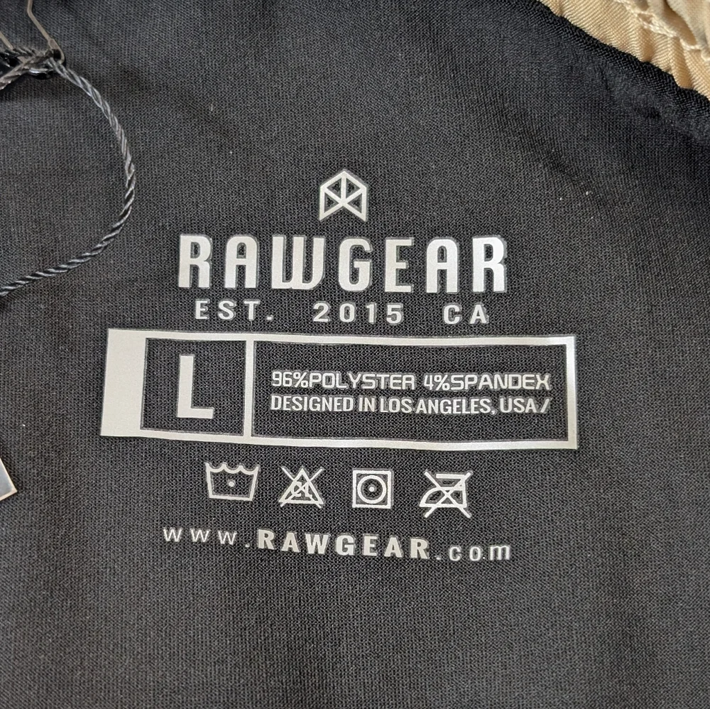 Raw Gear Compression Legging Shorts Large Tan Sand by Bradley Martyn Under ✨NEW✨ - Picture 5 of 7